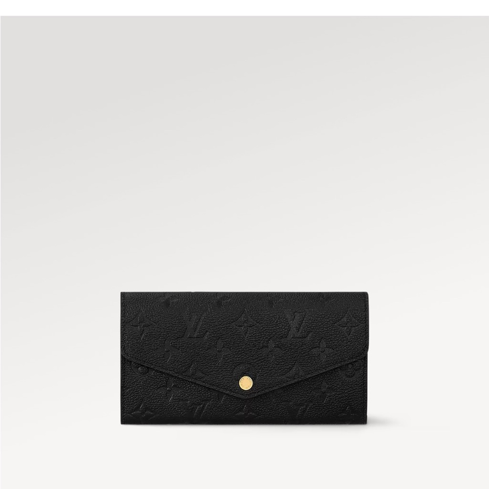 Louis Vuitton Black Empreinte Black Leather Wallet